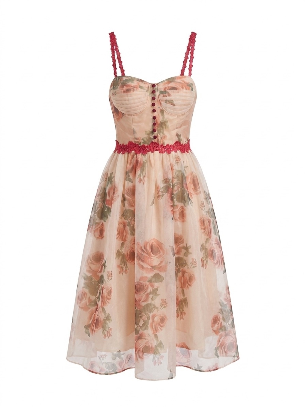 Lu Aji & Zhu Uncle Floral Print Midi/Maxi Dress